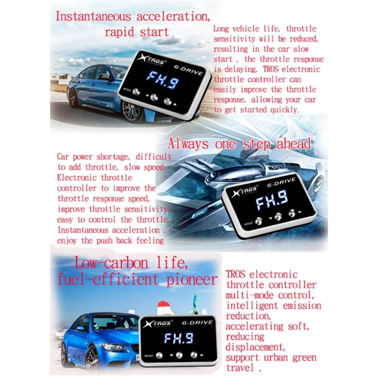 TROS TS-6Drive Potent Booster Electronic Throttle Controller, For Toyota Prado 2009+, For Toyota Land Cruiser 2005+ TROS TS-6Drive Potent Booster Electronic Throttle Controller, For Toyota Prado 2009+, For Toyota Land Cruiser 2005+